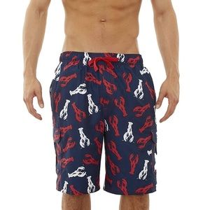 Beverly Hills Polo Club Navy Swimming Trunks Small